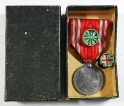 RR461 明治21年 赤十字社員章徽章 盒裝 銀章 歷史價格詳細信息