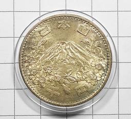 1964年日本東京奧運費1000圓富士山銀幣：亮麗值得收藏。 歷史價格詳細信息