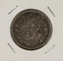 日本明治六年二十錢，稀少年份。品相如圖，拍前請看好問清楚，30800 歷史價格詳細信息