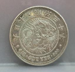[日本銀幣]明治8年五錢 5錢 龍銀幣 (保真) 歷史價格詳細信息