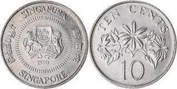 【全球郵幣】新加坡 1989 50 CENTS 50分 SINGAPORE  AU 歷史價格詳細信息