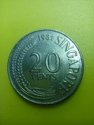 【全球硬幣】新加坡 1988 5 CENTS 5分 SINGAPORE 罕見年份 AU 歷史價格詳細信息