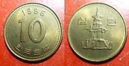 【全球郵幣】 South Korea南韓 韓國 1985年 10 Won 鎳幣AU 歷史價格詳細信息