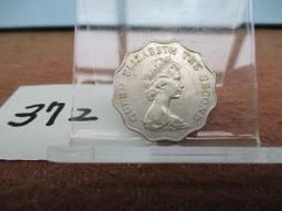 1975 年 香港 Hong Kong 澳門 2 元 貳圓 伊莉莎白 Second 2世 舊版 12邊 大型 古 錢幣 歷史價格詳細信息