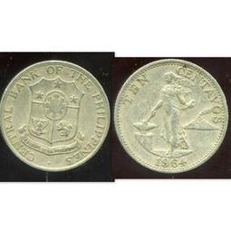 PHILIPPINES (菲律賓10-CENT硬幣)， K226 , 1979 , 品相9新AU 歷史價格詳細信息