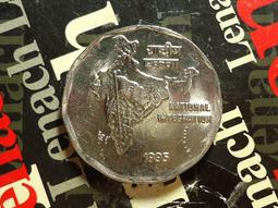 【麟雅堂】印度1995(B)年２-Rupee鎳幣，全新《KM 121.4》 價格比較,價格查詢,歷史價格詳細信息