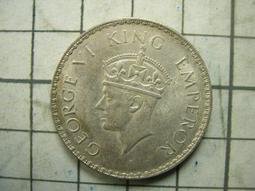 JA003 印度1945年 喬治 1/2半盧比銀幣 歷史價格詳細信息