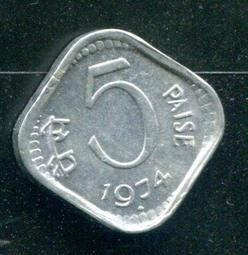 【硬幣】India (印度), 5 Paise , K23 , 1987 #211518 品相全新UNC 歷史價格詳細信息