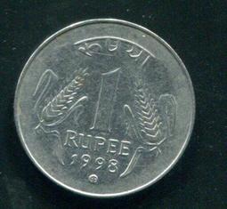 【硬幣】India (印度), 1 Rupee , K78.2 , 1976 #211563 品相9新AU 歷史價格詳細信息