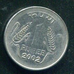 【硬幣】India (印度), 1 Rupee , K92.2 , 2004 #211584 品相9新AU 歷史價格詳細信息