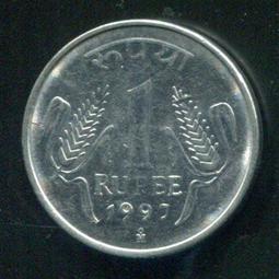 【硬幣】India (印度), 1 Rupee , K394 , 2016 #211601 品相9新AU 歷史價格詳細信息