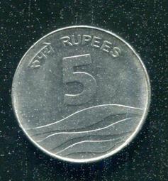 【硬幣】India (印度), 5 Rupee , K154 , 2002 #211669 品相美VF 歷史價格詳細信息