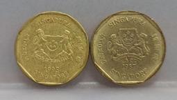 新加坡1987年1元紙幣 B/93 285111 ，豹子號P5934 歷史價格詳細信息