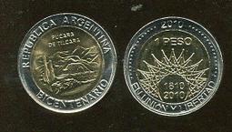 ARGENTINA(阿根廷）,P356,50-PESO,ND(2010),品相全新UNC F字軌 歷史價格詳細信息