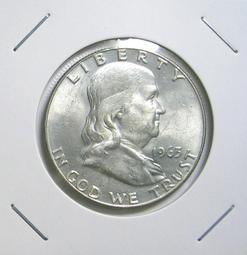 美國富蘭克林1960年半圓銀幣 PCGS PR65302 歷史價格詳細信息