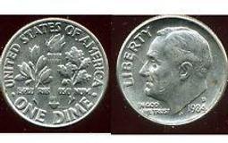 【全球硬幣】美國1984年 1角10分鎳幣one dime 稀有羅斯福總統 AU 價格比較,價格查詢,歷史價格詳細信息