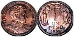 【硬幣】CHILE (智利)，20 CENTS，K177，1953，品相全新UNC #191121 歷史價格詳細信息