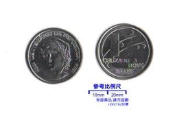 巴西1989年版1 Cruzado Novo紙鈔１枚。－些微黃斑－－【加蓋改值版】－(2)（BRASIL） 歷史價格詳細信息