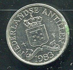 【錢幣】 NETH. ANTILLES (荷屬安地列斯)， 25-CENT , K11 , 1975 ,品相極美XF#202358 歷史價格詳細信息