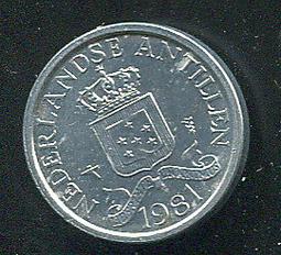 【錢幣】 NETH. ANTILLES (荷屬安地列斯)， 25-CENT , K11 , 1975 ,品相極美XF#202358 歷史價格詳細信息