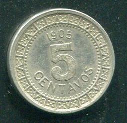【錢幣】Mexico(墨西哥),5 Cent,K426,1960 #206442 ,品相美VF 歷史價格詳細信息