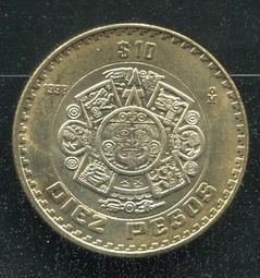 【雙色幣】Mexico(墨西哥),10 PESO,K616,2008 #206606 ,品相全新UNC 歷史價格詳細信息