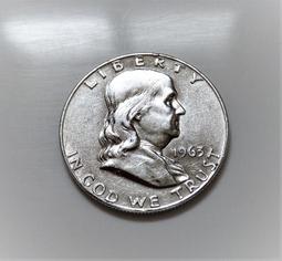 美國 1963 AMERICA - 富蘭克林銀幣 HALF DOLLAR-S0070 歷史價格詳細信息
