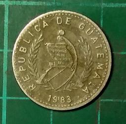 瓜地馬拉2024年版1 Quetzales紙鈔 １張。－貨幣發行100週年－UNC－－－－ 歷史價格詳細信息