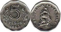 【全球郵幣】 阿根廷 ARGENTINA 1968年5PESO 帆船紀念錢幣 價格比較,價格查詢,歷史價格詳細信息