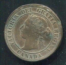 加拿大1899年維多利亞女王5分銀幣，原光好品相。10447 歷史價格詳細信息