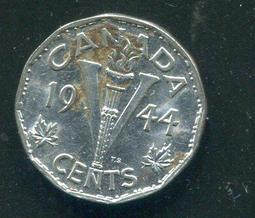 CANADA(加拿大錢幣），5-CENT，K29，1922，#208522 品相95新AU+ 歷史價格詳細信息