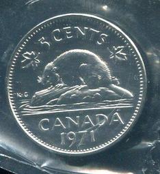 【硬幣】Canada (加拿大),5 Cent#208634 , K60.1 , 1966 品相全新UNC 歷史價格詳細信息