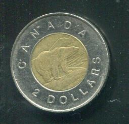 【硬幣】Canada (加拿大),2 Dollar#208710 , K270 , 1996 品相全新UNC 歷史價格詳細信息