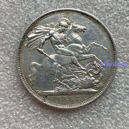 UNC犀利品相1889英國維多利亞高冠馬劍大銀幣17 歷史價格詳細信息