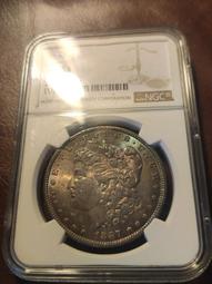 1887年摩根銀幣MS64 厚厚的古銅色爆漿 公博評級5044 歷史價格詳細信息
