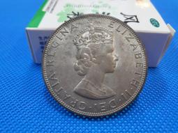 天然銀膜彩1964年英屬百慕大伊麗莎白二世1克朗大銀幣非常漂312 歷史價格詳細信息