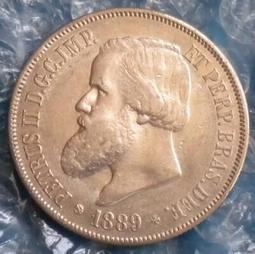 極美品相 好細節 巴西1889年佩特羅二世2000瑞斯大銀幣428 價格比較,價格查詢,歷史價格詳細信息