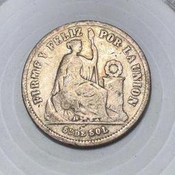 秘魯老銅幣一套9枚16087 歷史價格詳細信息