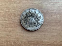 1889年90.3%老彩墨西哥天平鷹洋25分銀幣M313，94210 歷史價格詳細信息