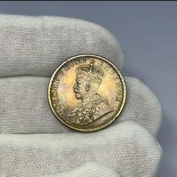 英屬印度1936年喬治五世1/4Rp銀幣，暴光全新好品相。10072 歷史價格詳細信息