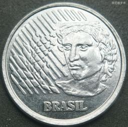 巴西  1994年  1 雷亞爾  不銹鋼幣  品相如圖  E730 歷史價格詳細信息