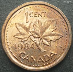 加拿大  伊麗莎白二世 楓葉 1分 一分 壹分錢幣 共100枚 保真 如圖 歷史價格詳細信息