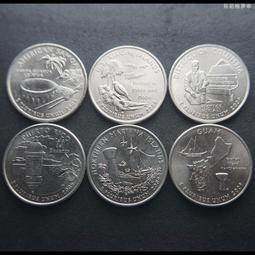 美國州幣25美分1/4美元鎳幣硬幣2007年5枚套 24F206 歷史價格詳細信息