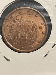 EURO 2004年 西班牙 5歐元分 紀念幣 AU 價格比較,價格查詢,歷史價格詳細信息