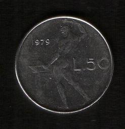 義大利共和國錢幣--面值 50里拉，1965年，K95，品相美VF 歷史價格詳細信息