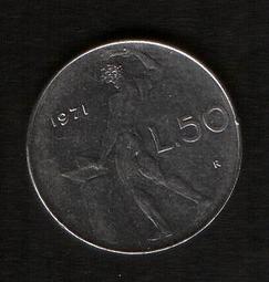 義大利共和國錢幣--面值 50里拉，1979年，K95，品相極美XF 歷史價格詳細信息