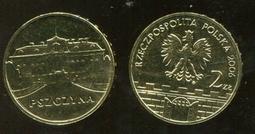 Poland 波蘭紀念幣，2-ZT，2006年，Nysa古城，品相美全新UNC 歷史價格詳細信息