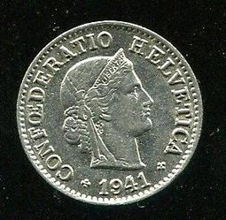Switzerland,瑞士硬幣,5 rappen,10枚一組 歷史價格詳細信息