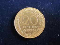 【硬幣】France (法國), 20 FR. , K917.1 , 1950三羽 #207186,品相極美上XF+ 歷史價格詳細信息