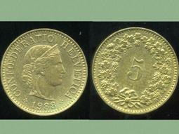 【全球郵幣】Switzerland coin 瑞士錢幣 10-RAP 1962年 品相極美AU 歷史價格詳細信息